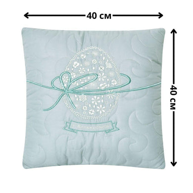 Набір декоративних подушок 40x40 см 2 шт Великий IDEIA, подушка з вишивкою, святковий декор м'ята