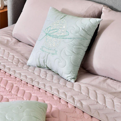 Набір декоративних подушок 40x40 см 2 шт Великий IDEIA, подушка з вишивкою, святковий декор м'ята