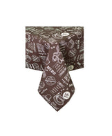 Скатертина на стіл Breakfast brown ПРОВАНС, 120х136см 011061