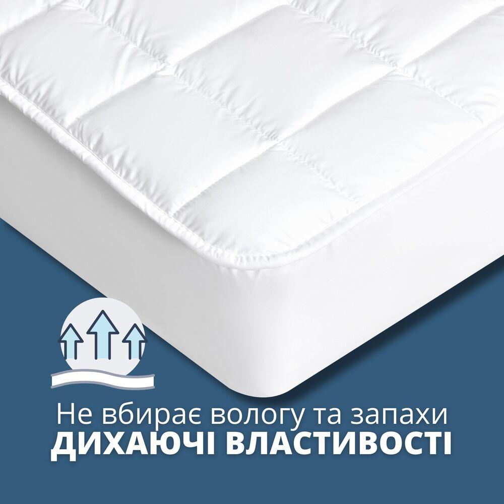 Наматрацник 180×200×35 SleepDream з натяжним бортом периметром, гіпоалергенний, надплотний, захисний