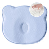 Подушка ортопедична дитяча BabyComfort PAPAELLA 27×22×3 см з ефектом пам'яті, у формі ведмедика блакитна