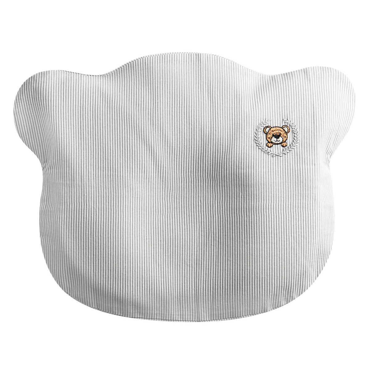 Наволочка на подушку ортопедичну дитячу BabyComfort PAPAELLA 23х30 см бавовна з вишивкою сіра