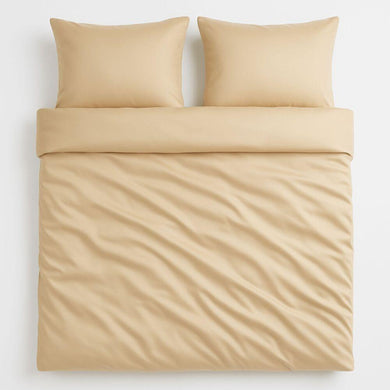 Набір постільної білизни євро IDEIA підковдра 200х220 см + 2 наволочки 50х70 см преміумсатин бавовна беж