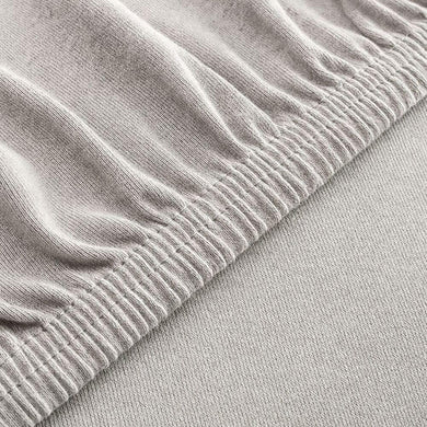 Простирадло трикотажне 80/90х200х35 см на гумці IDEIA, еластичне, трикотаж, бавовна сірий/беж