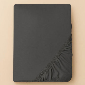 Комплект постільної білизни IDEIA євро 200х220 сатин бавовна преміум з трикотажним простирадлом на резинці