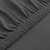 Простирадло трикотажне 80/90х200х35 см на гумці IDEIA, еластичне, трикотаж, бавовна т/сіра