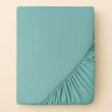 Простирадло трикотажне 80/90х200х35 см на гумці IDEIA, еластичне, трикотаж, бавовна м'ята