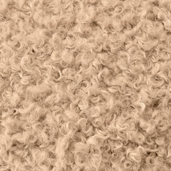 Подушка декоративна IDEIA 55х55 см зі штучного хутра гіпоалергенна карамель