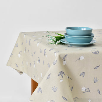 Скатертина з водовідштовхувальним просоченням IDEIA 140х170 см бавовна пролісок