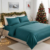 Комплект постільної білизни IDEIA полуторний 145х215 сатин бавовна преміум м'ята