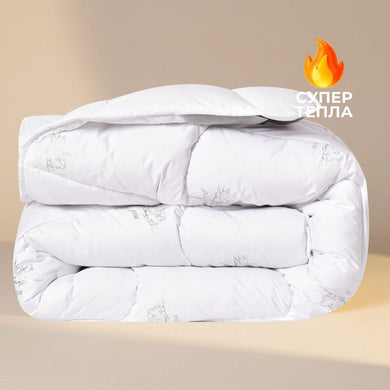 Ковдра зимова 200х220 см SEI DESIGN 450 г/м2 штучний пух супер тепла