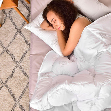 Ковдра зимова 200х220 см SEI DESIGN 450 г/м2 штучний пух супер тепла