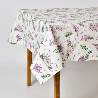 Скатертина з водовідштовхувальним просоченням IDEIA 140х170 см бавовна лаванда