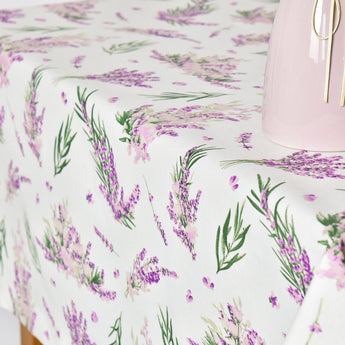 Скатертина з водовідштовхувальним просоченням IDEIA 140х170 см бавовна лаванда