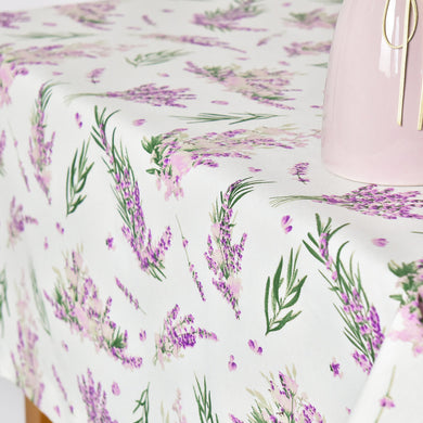 Скатертина з водовідштовхувальним просоченням IDEIA 140х170 см бавовна лаванда