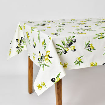 Скатертина з водовідштовхувальним просоченням IDEIA 140х170 см бавовна оливки