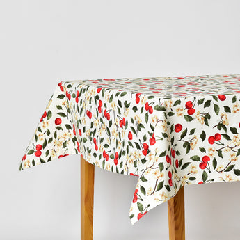Скатертина з водовідштовхувальним просоченням IDEIA 140х170 см бавовна вишня