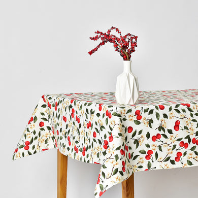 Скатертина з водовідштовхувальним просоченням IDEIA 140х170 см бавовна вишня