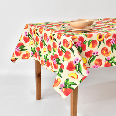 Скатертина з водовідштовхувальним просоченням IDEIA 140х170 см бавовна персик