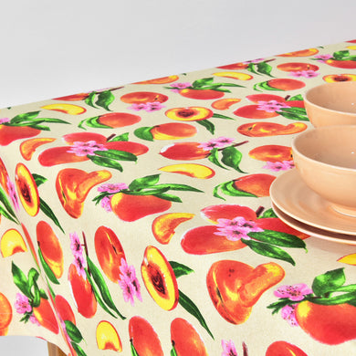 Скатертина з водовідштовхувальним просоченням IDEIA 140х170 см бавовна персик
