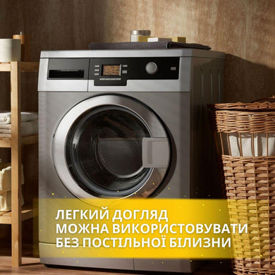 Комплект постільної білизни євро Cloud Dream IDEIA жатка, у подарунковому пакованні сірий/беж