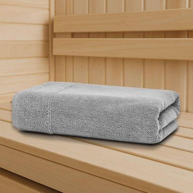 Рушник махровий 100х150 см пл 600 г/м2 банний для тіла та сауни натуральна бавовна сірий