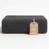 Рушник махровий 70х140 см пл 600 г/м2 банний для тіла натуральна бавовна т/сірий