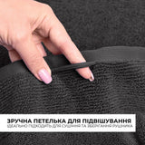 Рушник махровий 50х90 см пл 600 г/м2 для рук і обличчя натуральний бавовна т/сірий