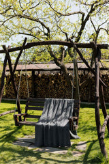 В'язаний плед KOSA Графіт ПРОВАНС, 140х180см 045480