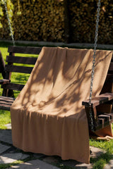 В'язаний плед MONO Карамель ПРОВАНС, 140х180см 045486
