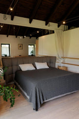В'язаний плед KOSA Графіт ПРОВАНС, 140х180см 045480