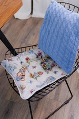 Великодня гобеленова подушка на стілець Суцвіття ПРОВАНС, 40х40см 044345