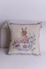 Декоративна гобеленова подушка Чарівність зайчиха ПРОВАНС, 45х45см 044282