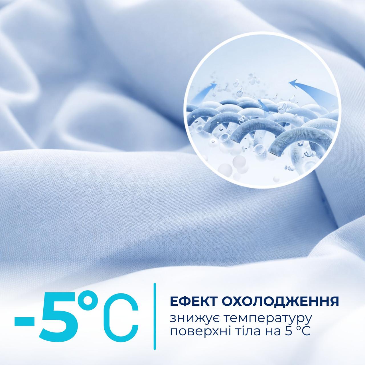 Ковдра літня охолоджувальна 140х210 см IDEIA для спекотних ночей і нічної пітливості, повітропроникна, м'яка, легка, шовковиста