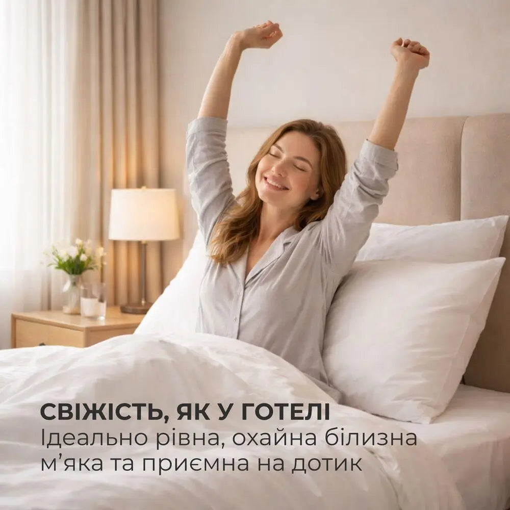 Підковдра євро 200х220 перкаль IDEIA бавовна преміум білій