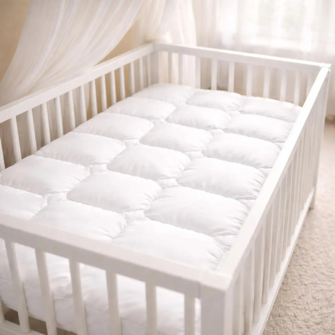 Ковдра дитяча у ліжечко 100х135 см Soft PAPAELLA штучний пух, гіпоалергенна, супер м'яка тепла