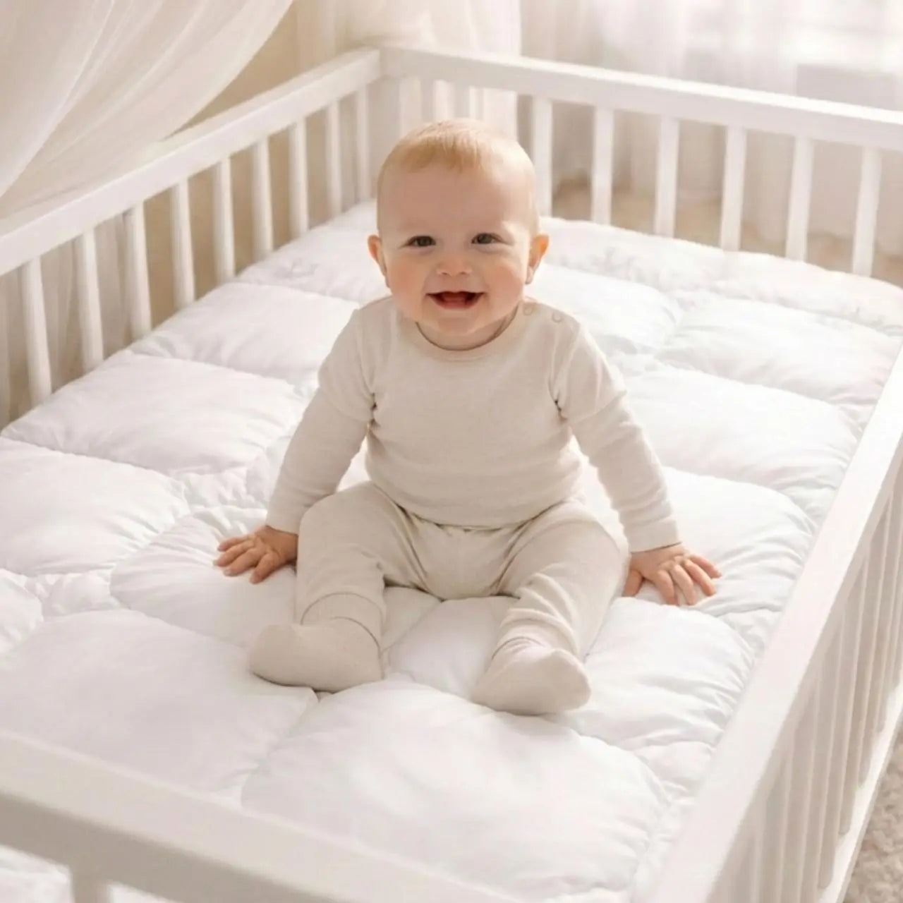 Ковдра дитяча у ліжечко 100х135 см Soft PAPAELLA штучний пух, гіпоалергенна, супер м'яка тепла