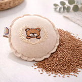 Подушка-грілка міні з насінням льону, 12 см, warming pillow PAPARELLA беж