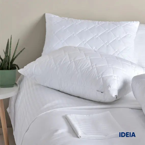 Подушка готельної серії Standart Plus IDEIA 50х70 см, чохол з блискавкою антиалергенна