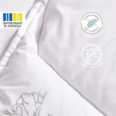 Ковдра дитяча літня у ліжечко 100х135 см Soft PAPAELLA штучний пух, гіпоалергенна, супер м'яка легка