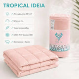 Ковдра літня TROPICAL 200х220 см IDEIA штучний пух легка, гіпоалергенна, євро