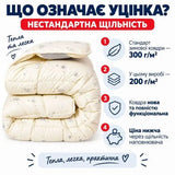 Ковдра вовняна 155х210 см, 30% вовни, мікрофібра, 250 г/м2 уцінка через нестандартну щільність овечка