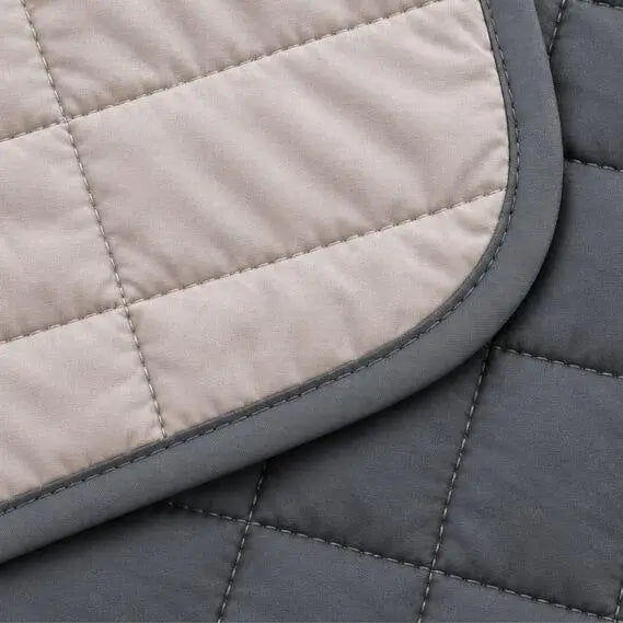 Покривало двостороннє Stone Grey IDEIA 220х240 см, мікрофібра т/сіре/сіре