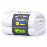 Ковдра зимова Bluyellow Home 175х210 см, гіпоалергенна, щільність 300 г/м2, двоспальна, OEKO-TEX, біла