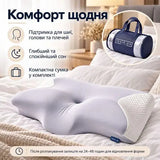 Подушка ортопедична IDEIA ErgoSleep 61х34х12 см з ефектом пам'яті + 2 трикотажні наволочки, фото 9