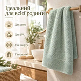 Рушник махровий 70х140 см IDEIA 600 г/м2 банний, для тіла, натуральна бавовна м`ята
