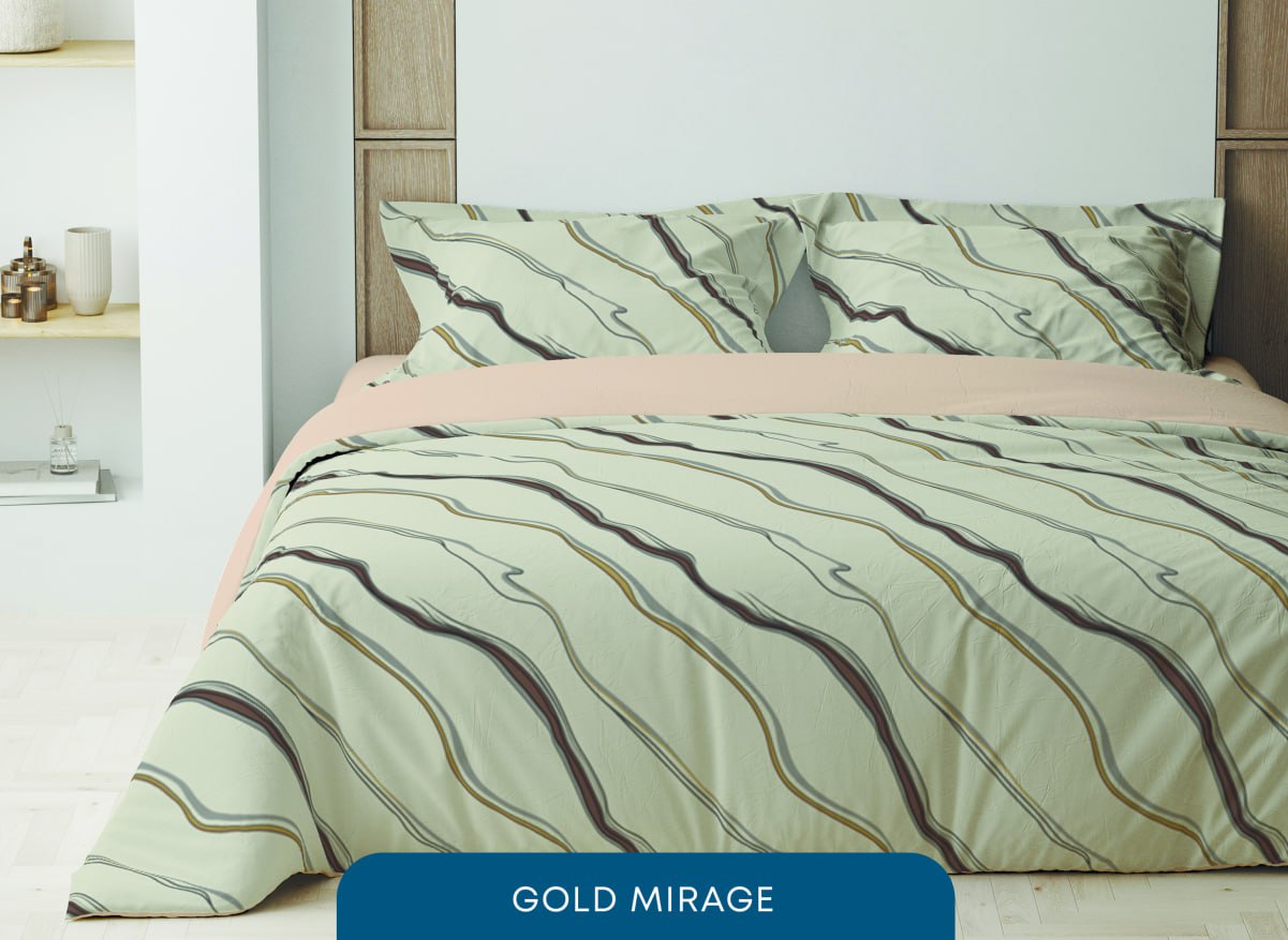 Комплект постільної білизни ТЕП Happy Sleep Gold Mirage полуторний