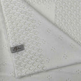 Дитячий плед Крижма білий ART KNIT, 120х120 см