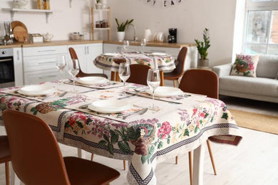 Гобеленова скатертина на стiл Лавандове поле ПРОВАНС, 135х350см 034315