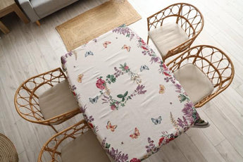 Гобеленова скатертина на стiл Лавандове поле ПРОВАНС, 135х350см 034315